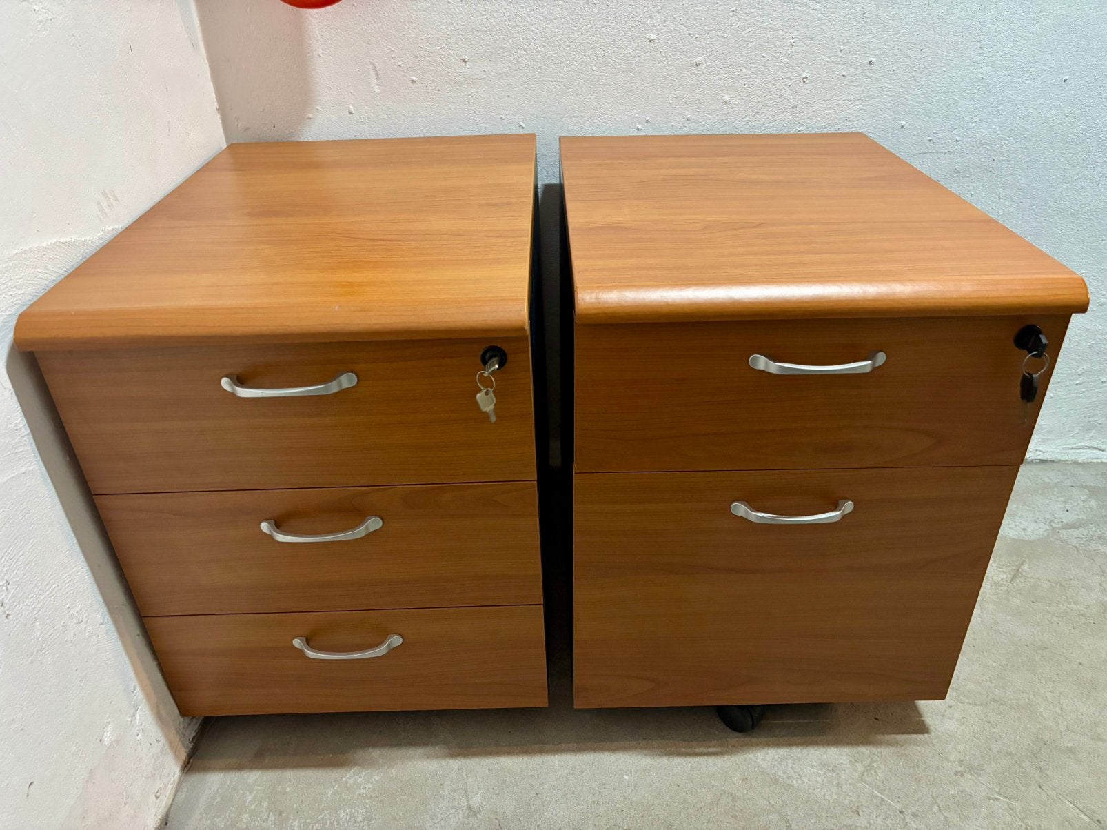 Twee rolkasten voor onder/naast bureau, Huis en Inrichting, Ophalen, 50 tot 100 cm, Zo goed als nieuw, Minder dan 100 cm