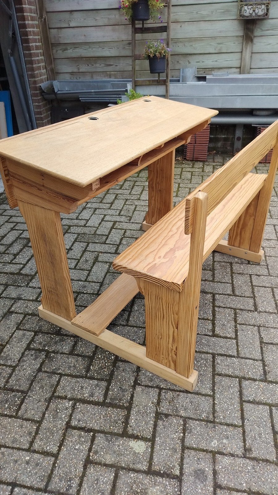 Bureau d'école, Maison & Meubles, Enlèvement, Antique, Bureau enfant, Bois