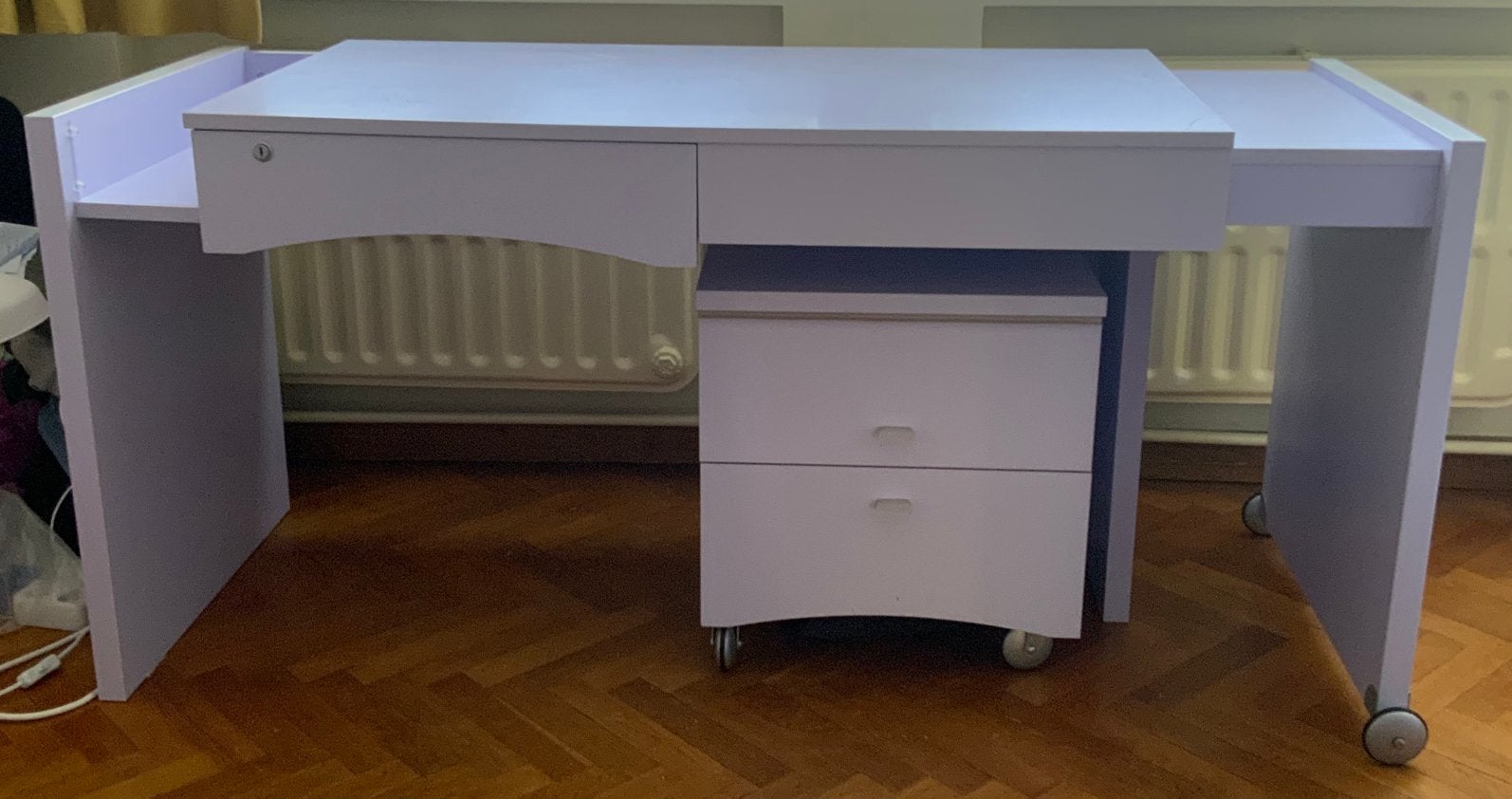 Bureau Gautier mauve - fille enfant/ado, Enlèvement, Comme neuf, Violet, Bois