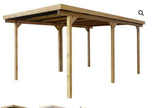 Nieuwe houten Carport ( 3m bij 6m ) ( nooit opgezet ), Enlèvement, Neuf, Carport