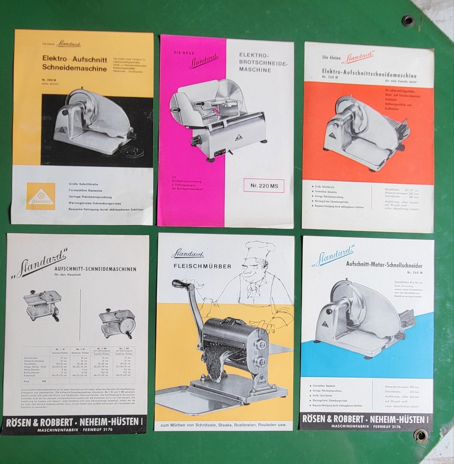 lot oude Folders snijmachines STANDARD, Jaren 1950 a 60, Ophalen, Zo goed als nieuw, Overige typen