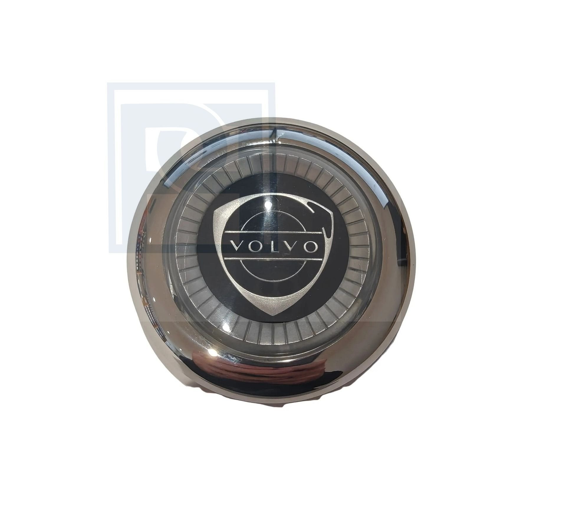 Volvo Claxon dop met chrome ring compleet op stuurwiel P1800, Enlèvement ou Envoi, Neuf, Volvo