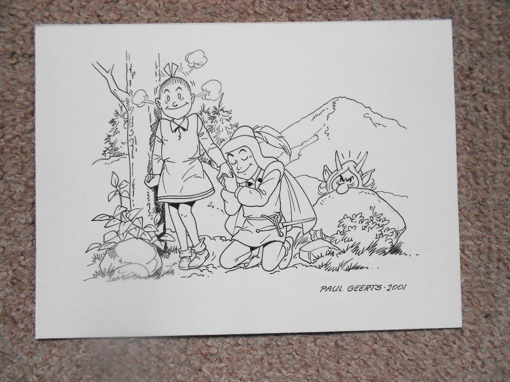 Suske en Wiske - De Lieve Lilleham - originele tek P. Geerts, Ophalen of Verzenden, Nieuw, Paul Geerts