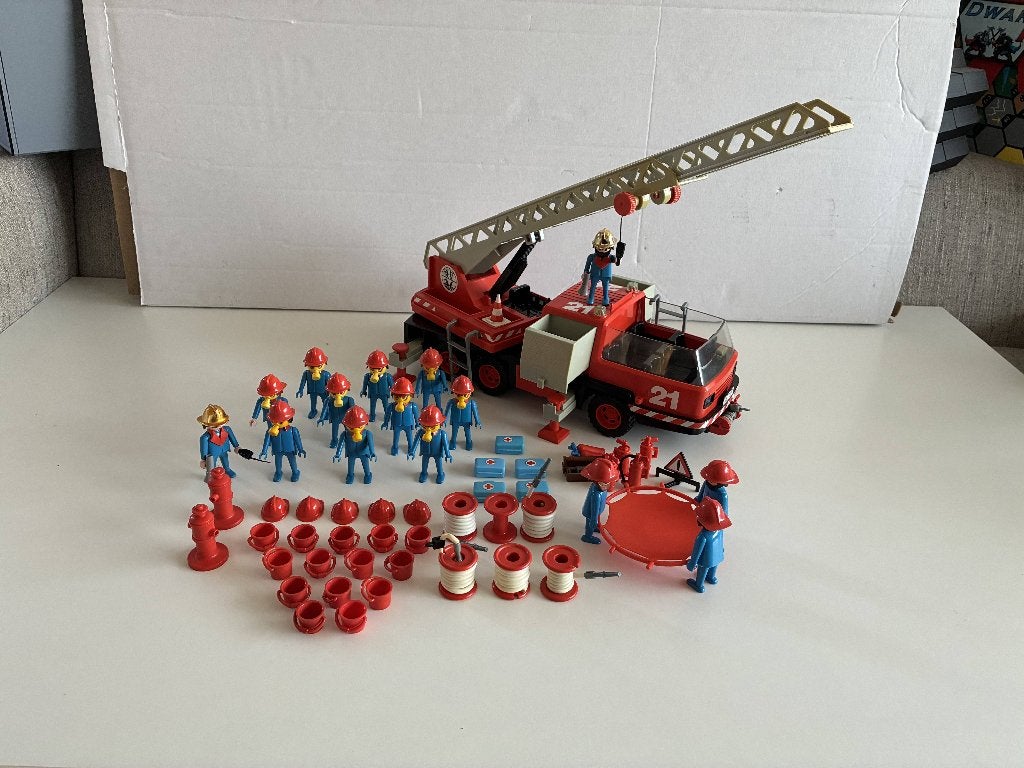Playmobil Vintage Fire Camion 3525 - Lot C4, Enfants & Bébés, Enlèvement ou Envoi, Kit complet, Utilisé, Véhicule
