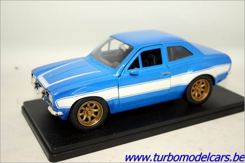 Ford Escort MKI 1/24 Jada Toys, Hobby & Loisirs créatifs, Voitures miniatures | 1:24, Utilisé, Voiture, Jada, Enlèvement ou Envoi