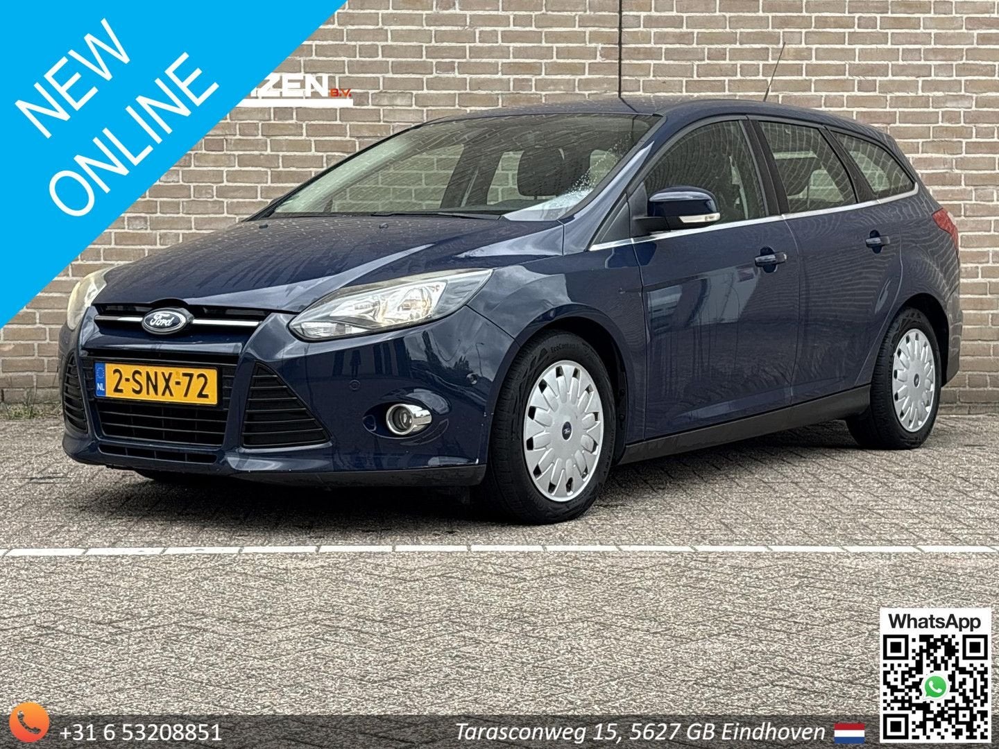 Ford Focus Wagon 1.6 TDCI ECOnetic Lease Titanium | Climate, Focus, 88 g/km, Zwart, Blauw