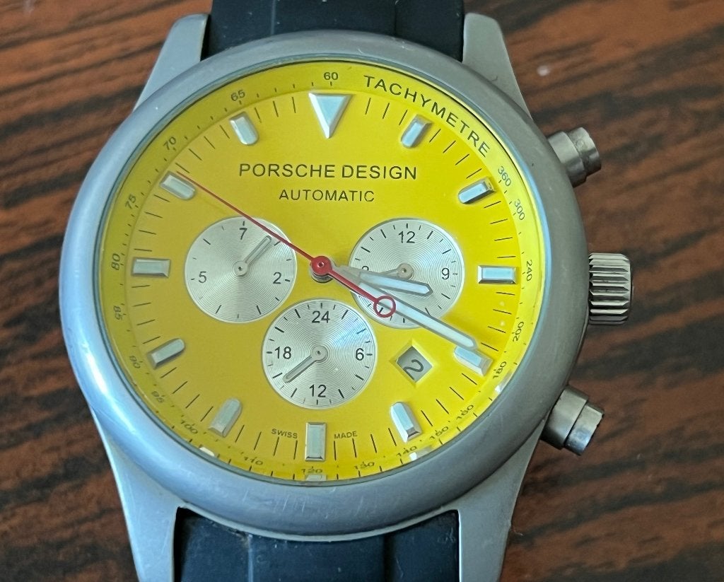 Montres hommes PORSCHE DESIGN, Automatique SWISS., Envoi, Comme neuf, Montre-bracelet