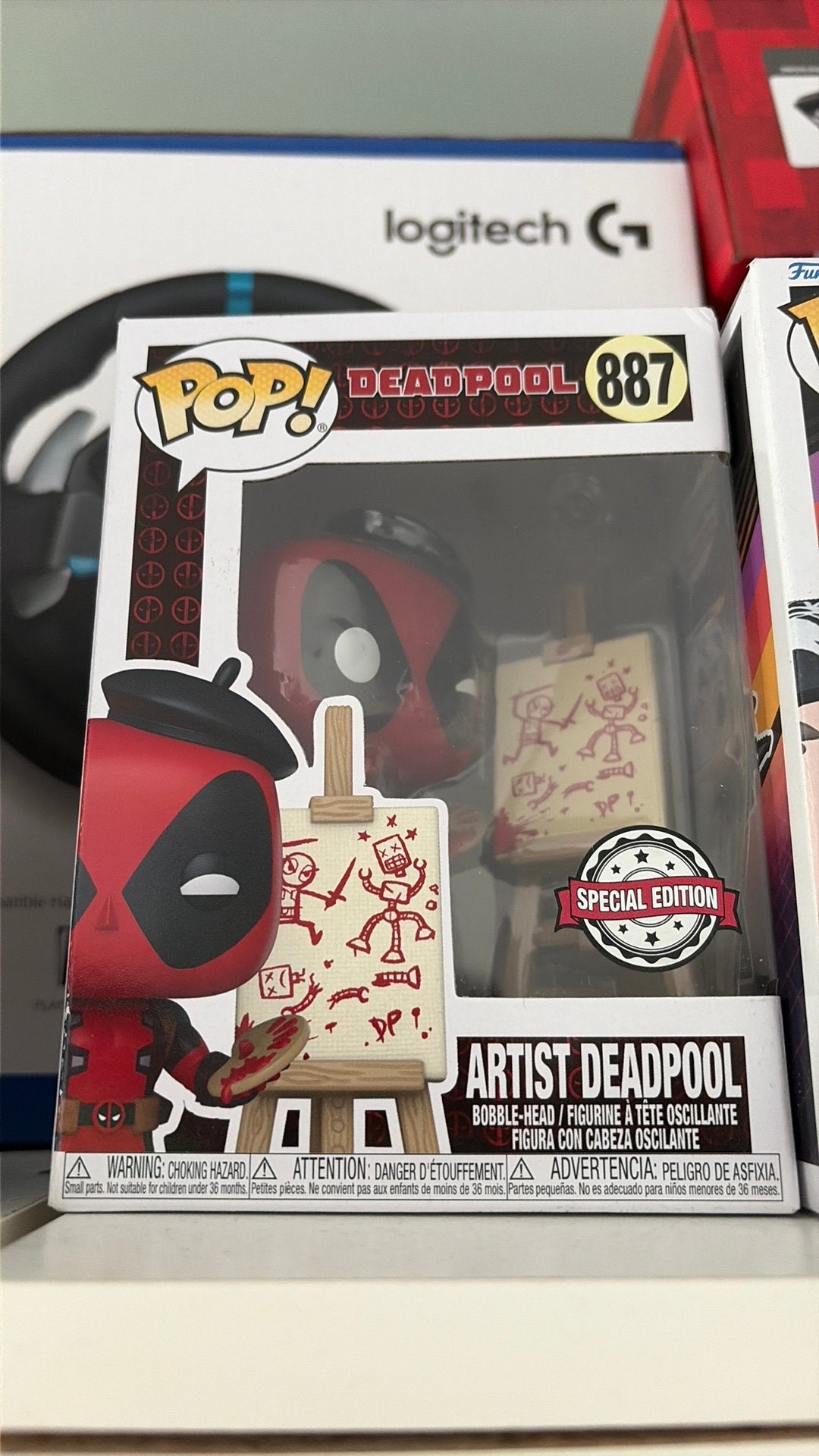 Funko Pop Artist Deadpool Special Edition #887, Enlèvement, Comme neuf
