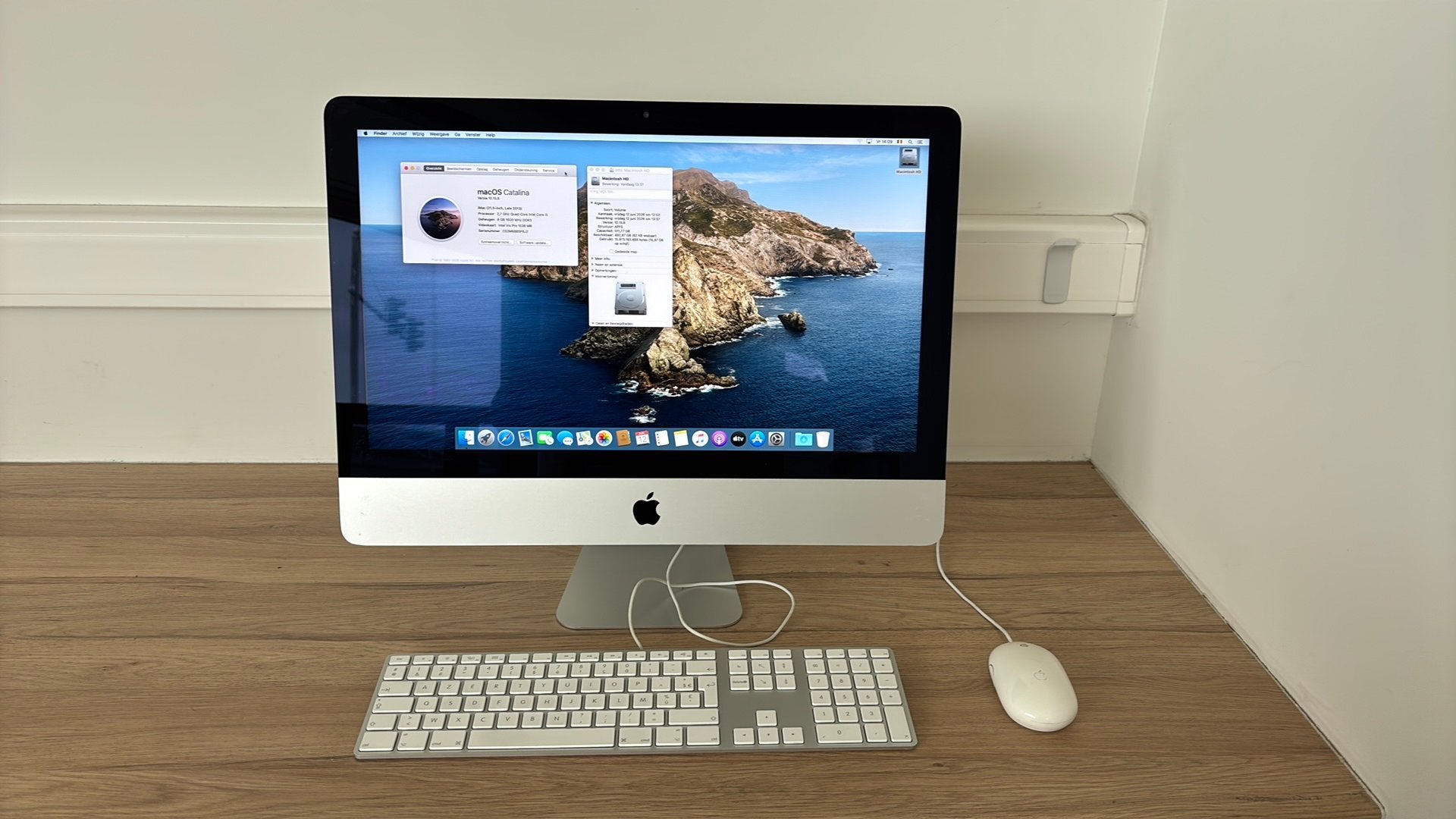 Apple iMac 21,5" - late 2013, Informatique & Logiciels, Apple Desktops, Comme neuf, iMac, SSD, Enlèvement