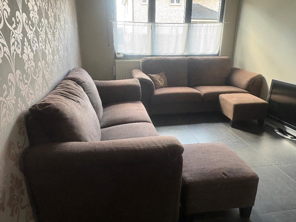 zetels of volledig salon te koop, Ophalen, Gebruikt, Stof