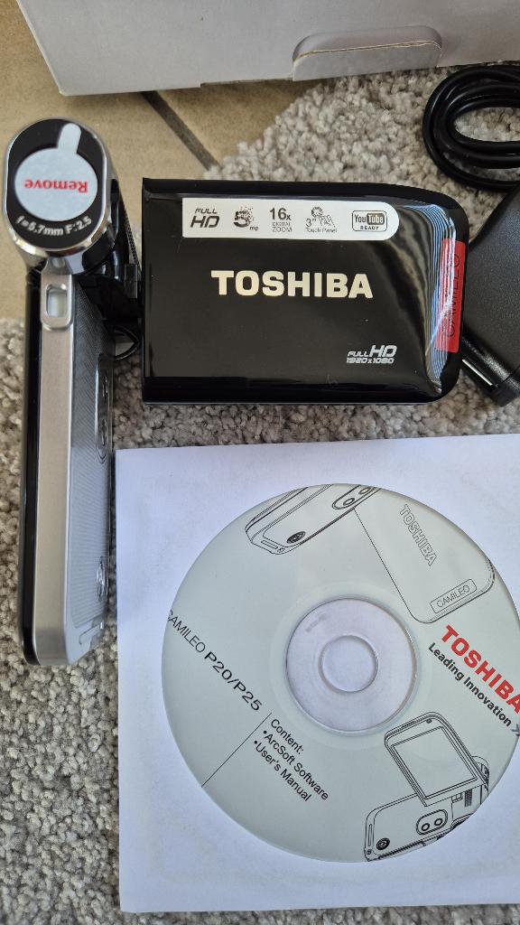 Videocamera "Toshiba " Full HD - Nieuw staat 5 mp 16 zoom >, TV, Hi-fi & Vidéo, Caméscopes numériques, Toshiba, Microphone externe