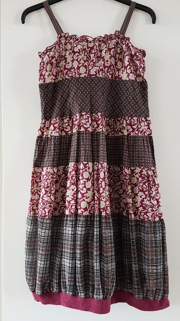 COP COPINE - Belle robe légère - T.38, Kleding | Dames, Jurken, Gedragen, Maat 38/40 (M), Onder de knie, Ophalen of Verzenden