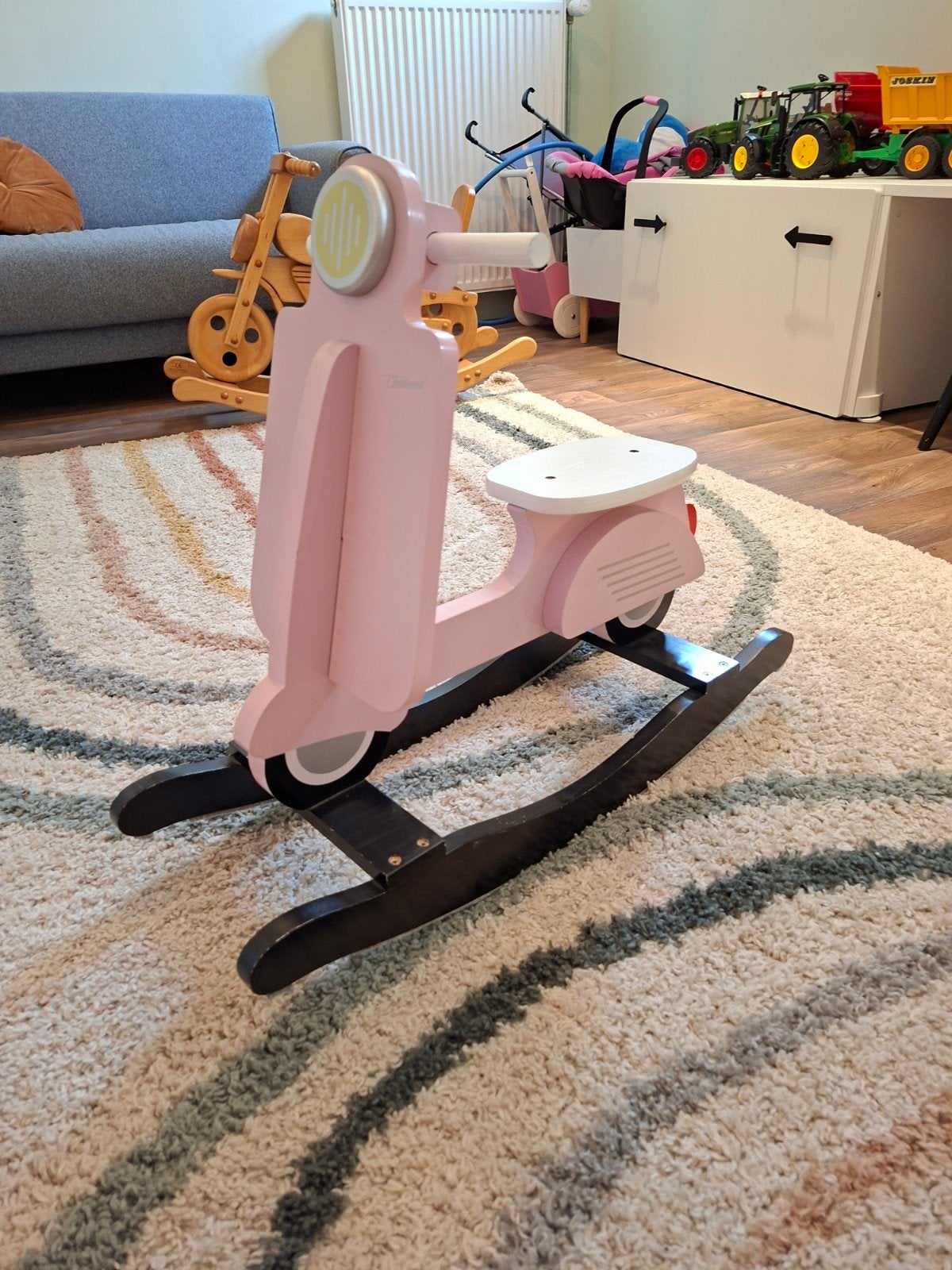 Roze schommel scooter hobbelscooter, Ophalen of Verzenden, Zo goed als nieuw