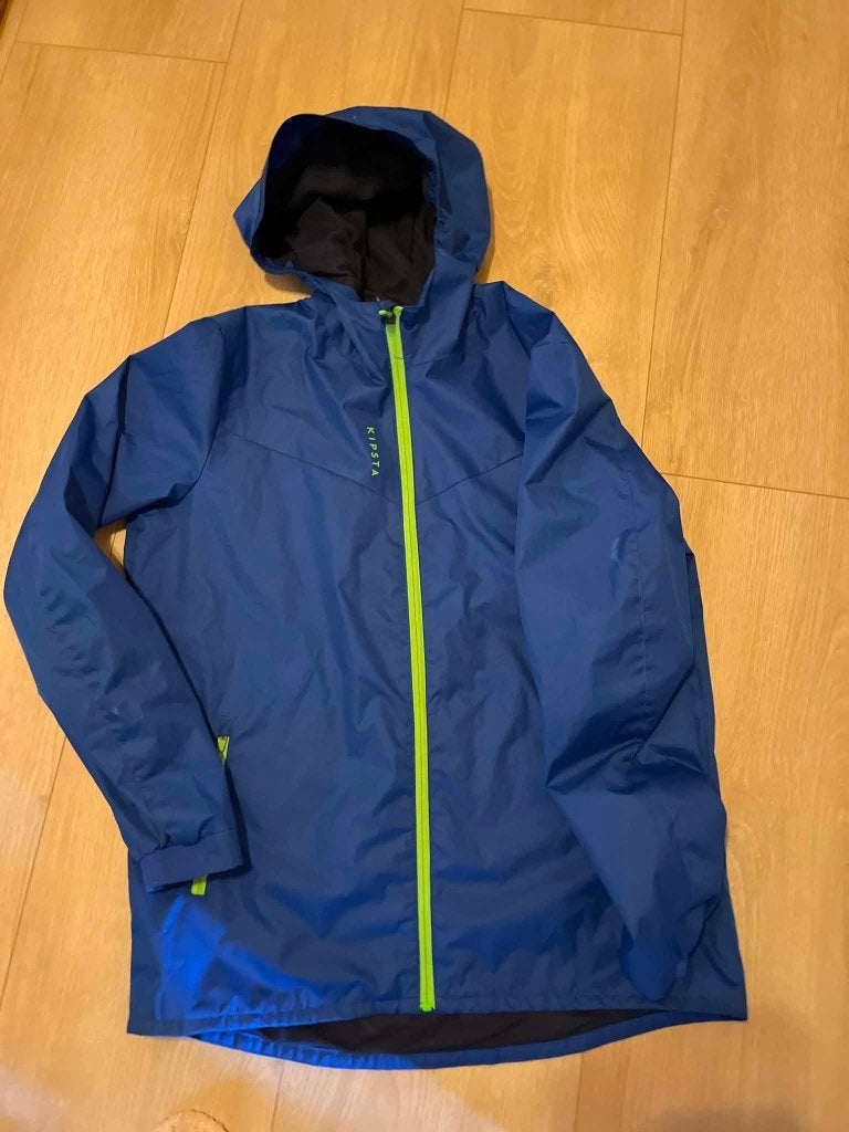 regenjas blauw decathlon 164-170, Ophalen of Verzenden, Gebruikt, Jongen