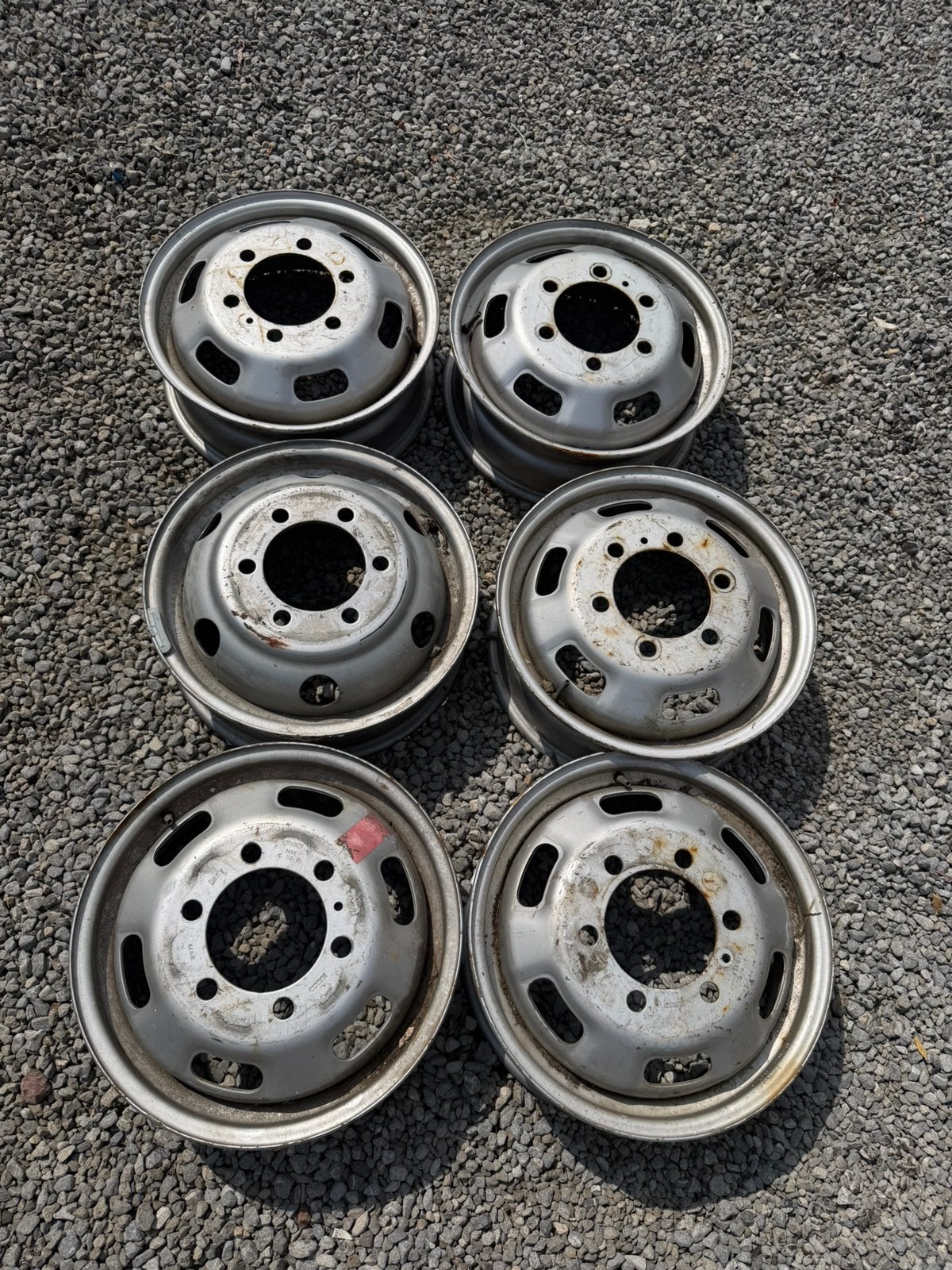 6 jantes pour Camionette jumelé iveco dayli, Enlèvement, Utilisé, Jante(s)