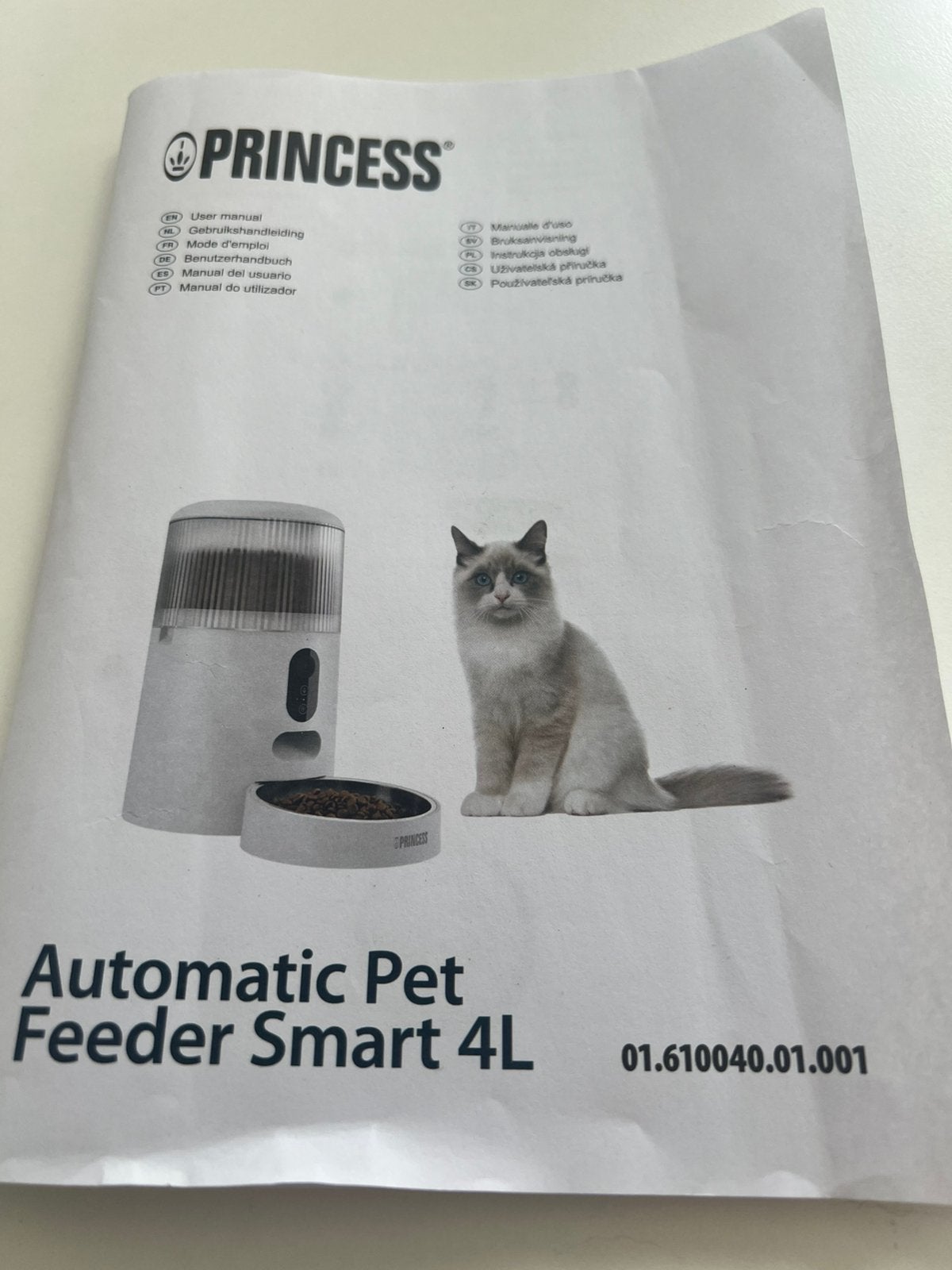 Princess Automatic Pet Feeder Smart 4l, Dieren en Toebehoren, Ophalen of Verzenden, Automatisch, Zo goed als nieuw