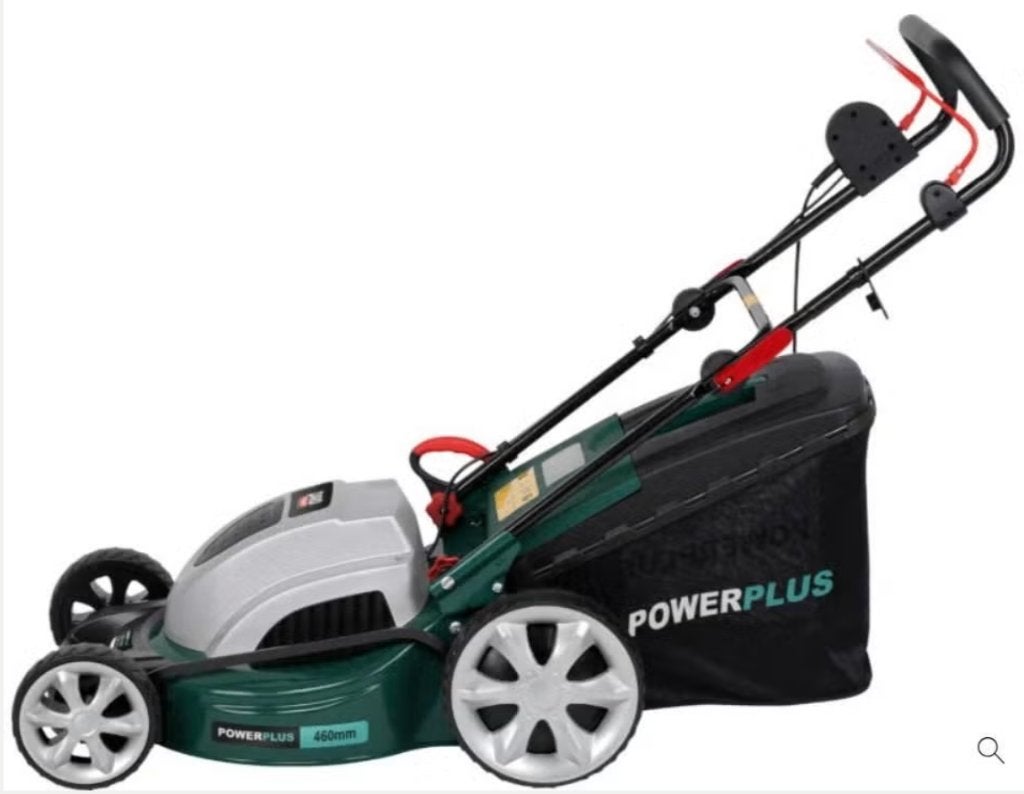 Powerplus POWPG10240 elektrische grasmaaier 1800W 46cm, Jardin & Terrasse, Tondeuses à gazon, Tondeuse rotative, Comme neuf, 40 à 49 cm