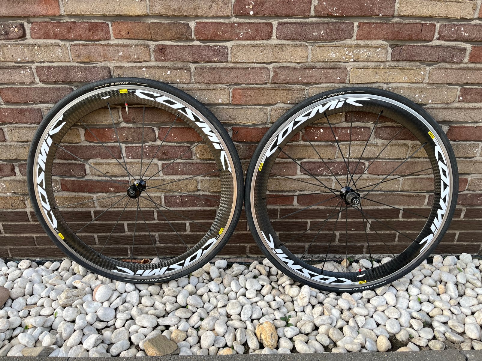 Mavic Cosmic SL carbon wielset, Zo goed als nieuw, Racefiets, Carbon, Ophalen