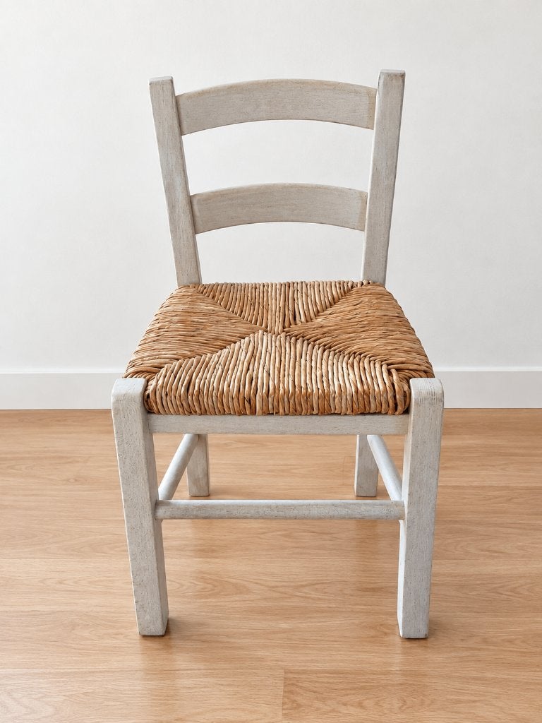 Chaise vintage jeune enfant en bois et osier, Enlèvement, Comme neuf, Bois
