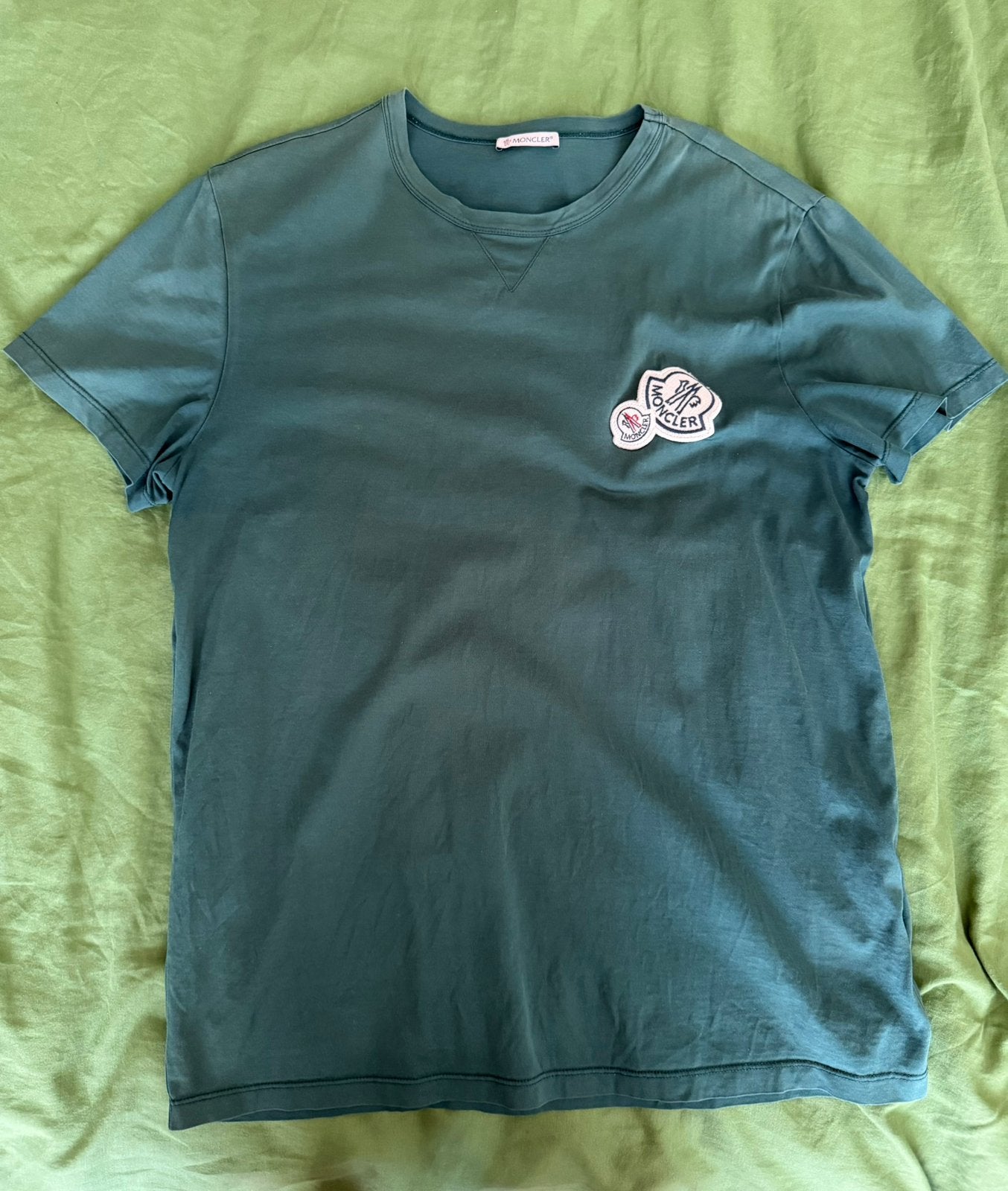 Tee-shirt Moncler, Vêtements | Hommes, T-shirts, Enlèvement ou Envoi, Porté, Taille 52/54 (L), Vert