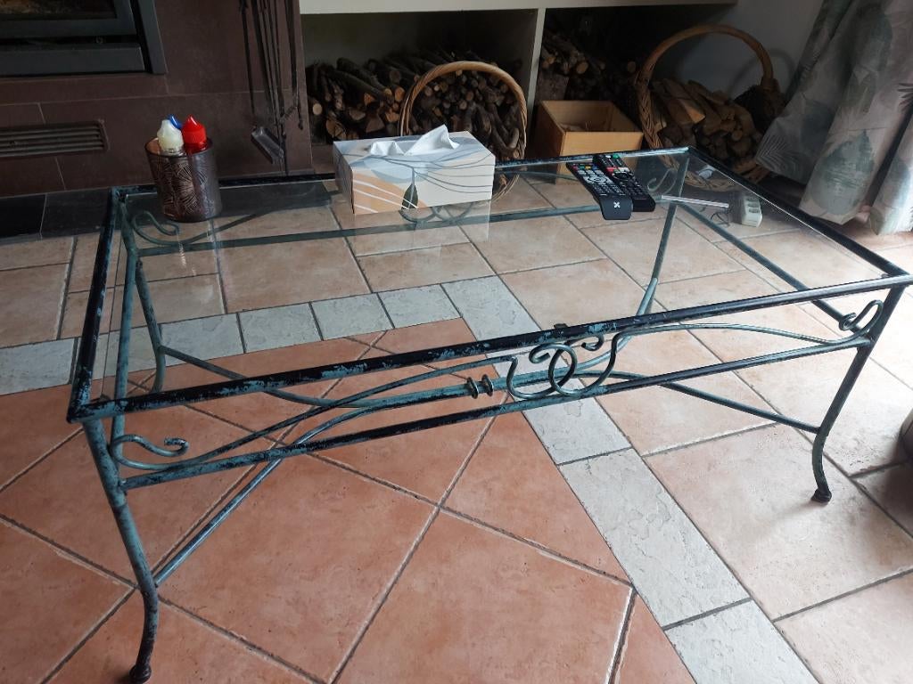 Table basse verre, Verre, 50 à 100 cm, Verre, Enlèvement