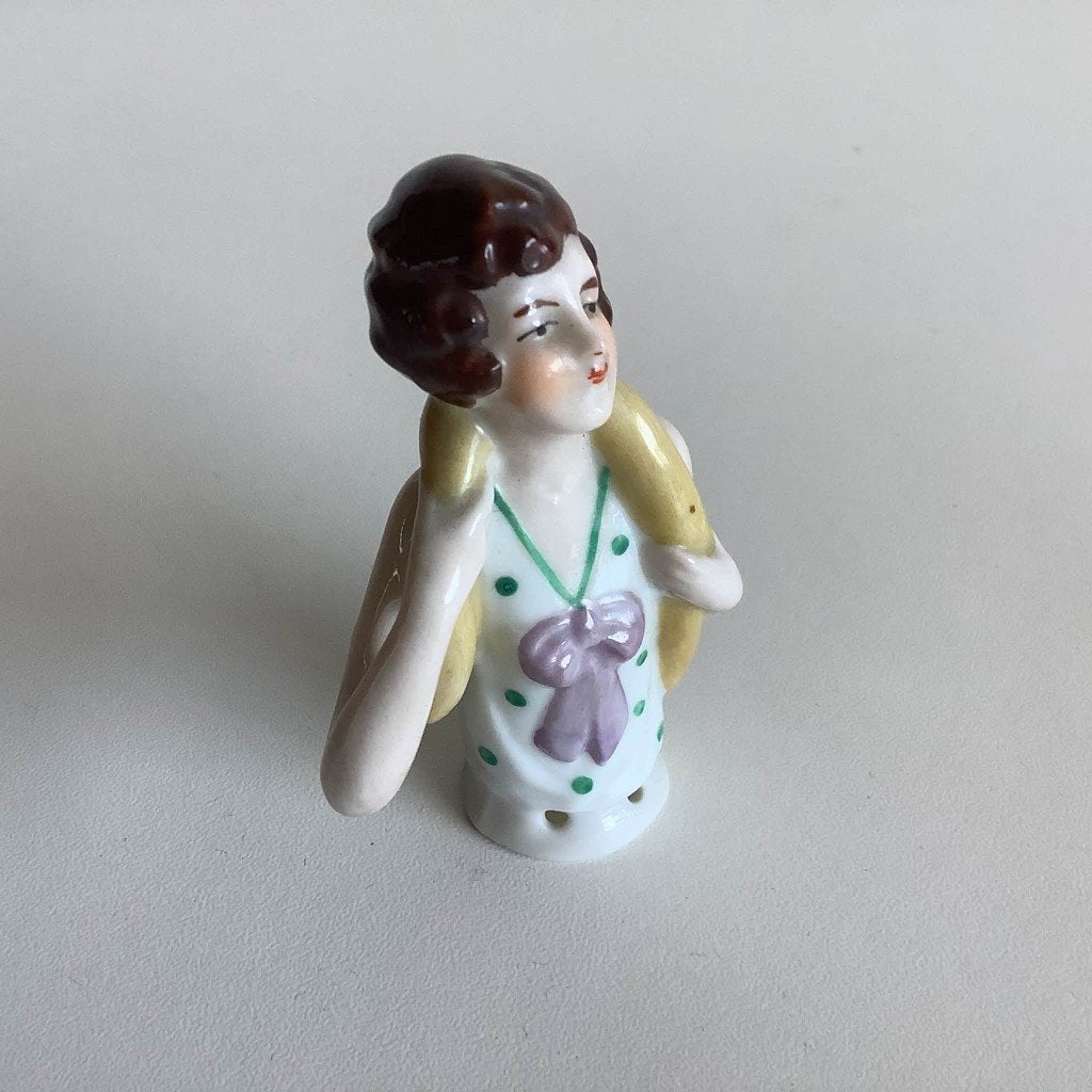Art deco Half doll, Ophalen of Verzenden