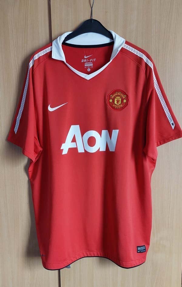 Maillot Manchester Utd Home 2010-11, Enlèvement, Porté