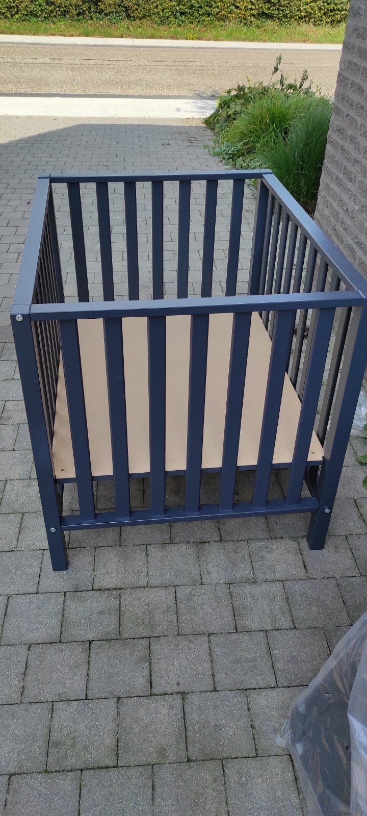 Babypark childwood grijs, Kinderen en Baby's, Babyparken, Ophalen, Gebruikt, Rechthoekig, In hoogte verstelbaar