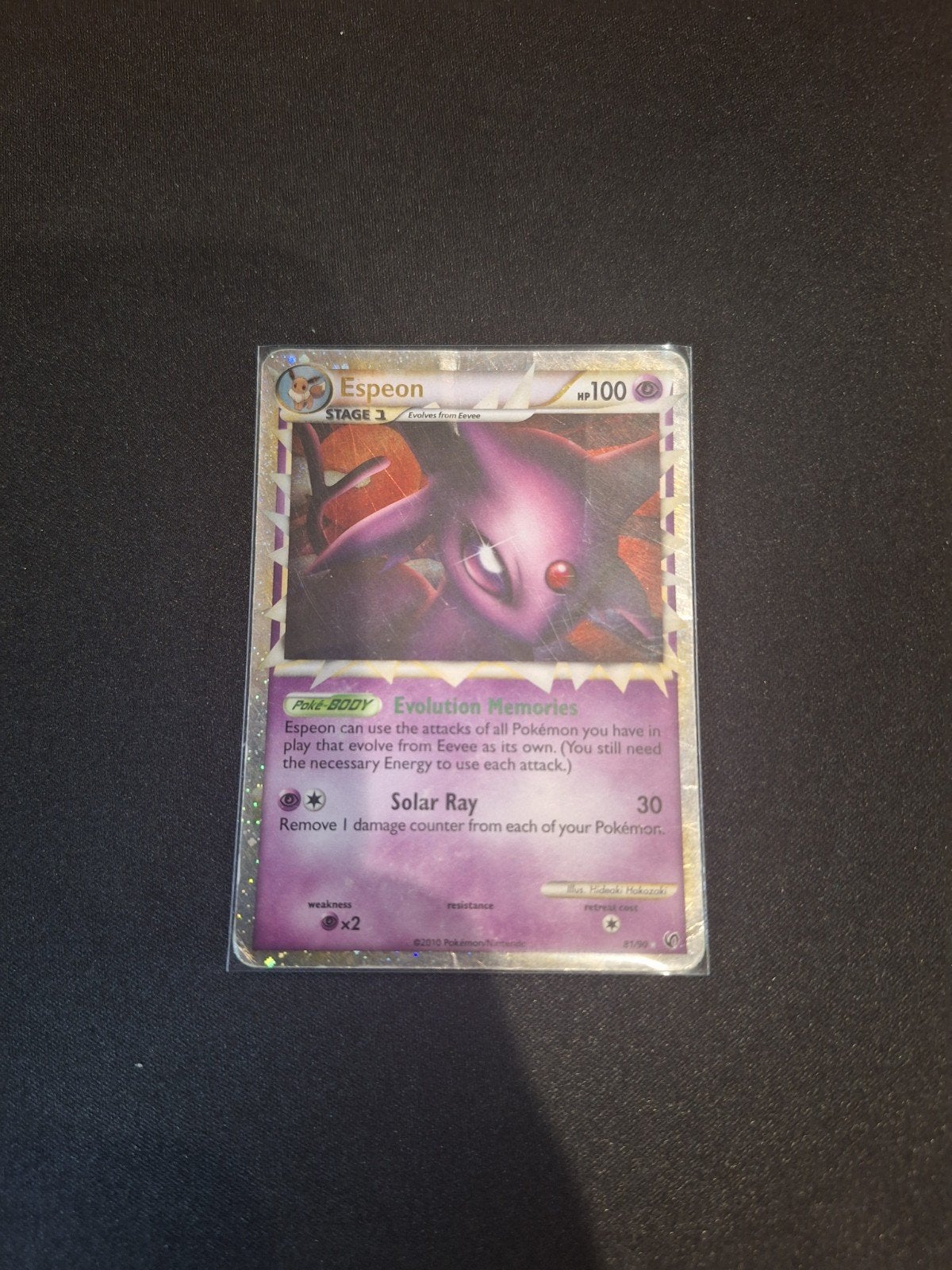 Espeon Prime 81/90 - HS Undaunted 2010 - Mooie Binder Copy, Enlèvement, Utilisé, Cartes en vrac, Foil