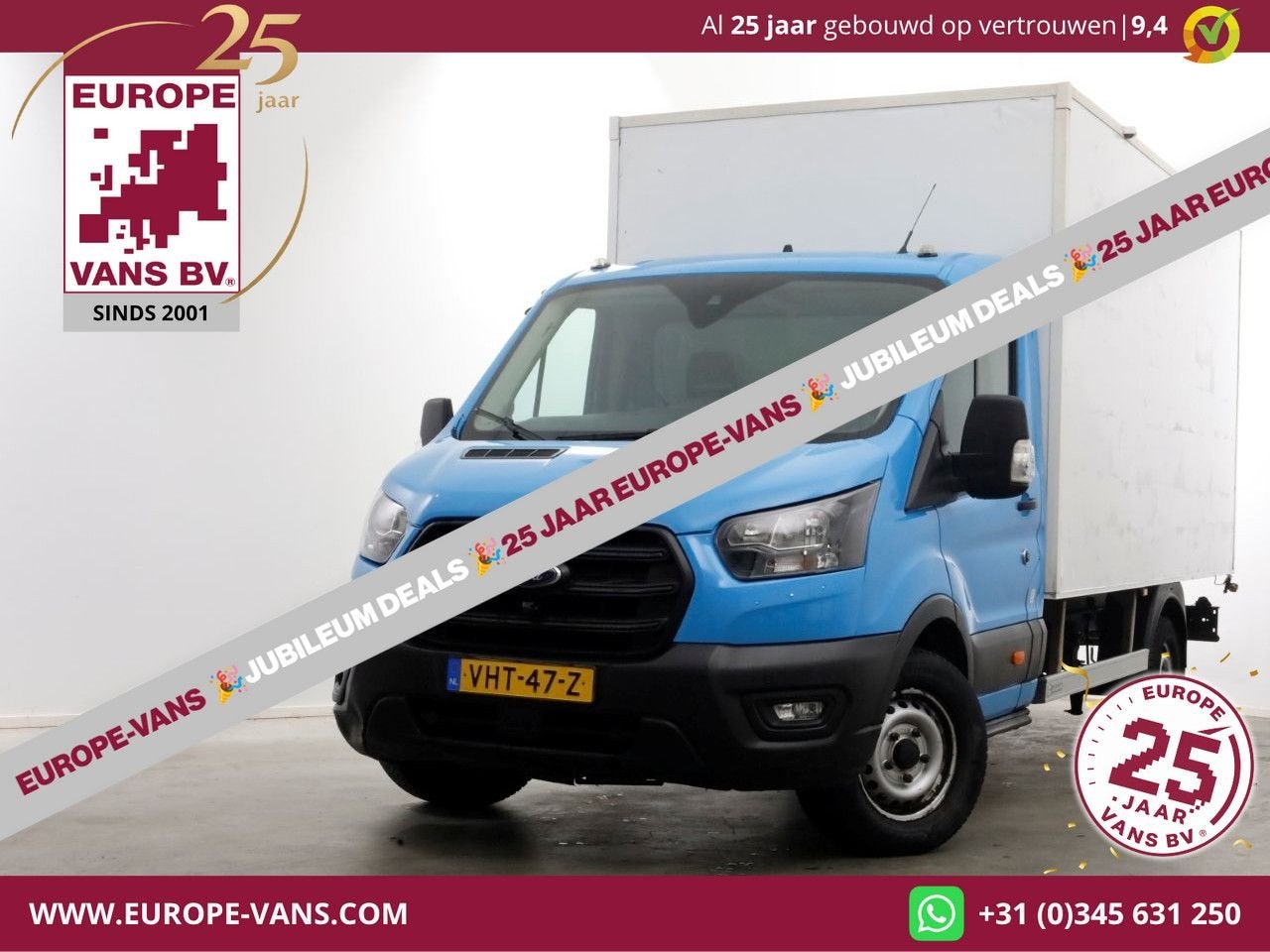 Ford Transit 350 2.0 TDCI 130pk E6 Bakwagen met achterdeuren, Auto's, Bedrijf, Parkeersensor, Ford, Onderhoudsboekje