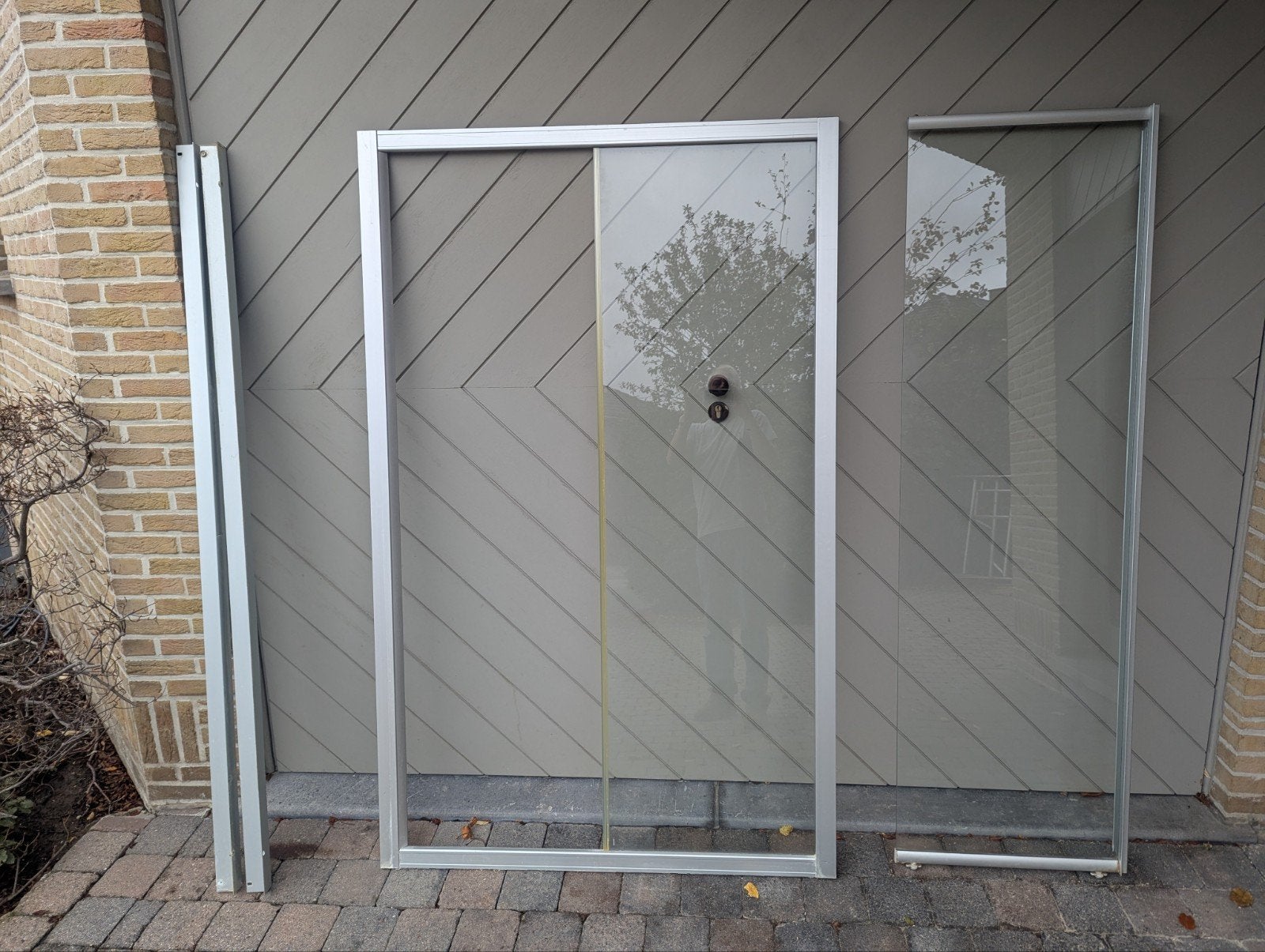 Doucheschuifdeur, Huis en Inrichting, Ophalen, Gebruikt, 100 tot 150 cm, 200 cm of meer