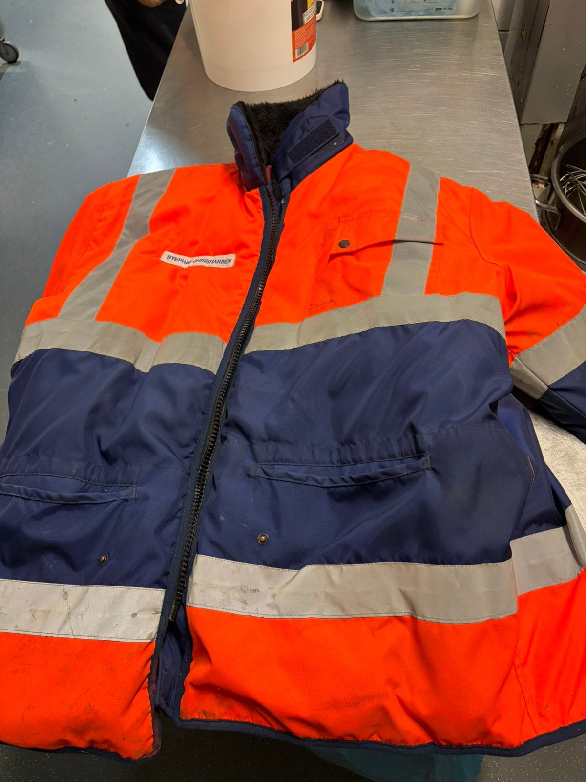Werkjas koelbestendig, Tuin en Terras, Ophalen, Gebruikt, Heren, Jas