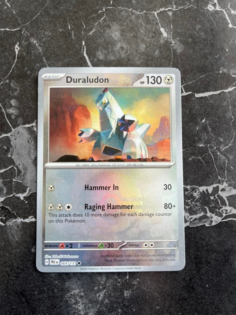 Duraludon 069/131 Prismatic Evolutions Pokeball, Ophalen of Verzenden, Zo goed als nieuw