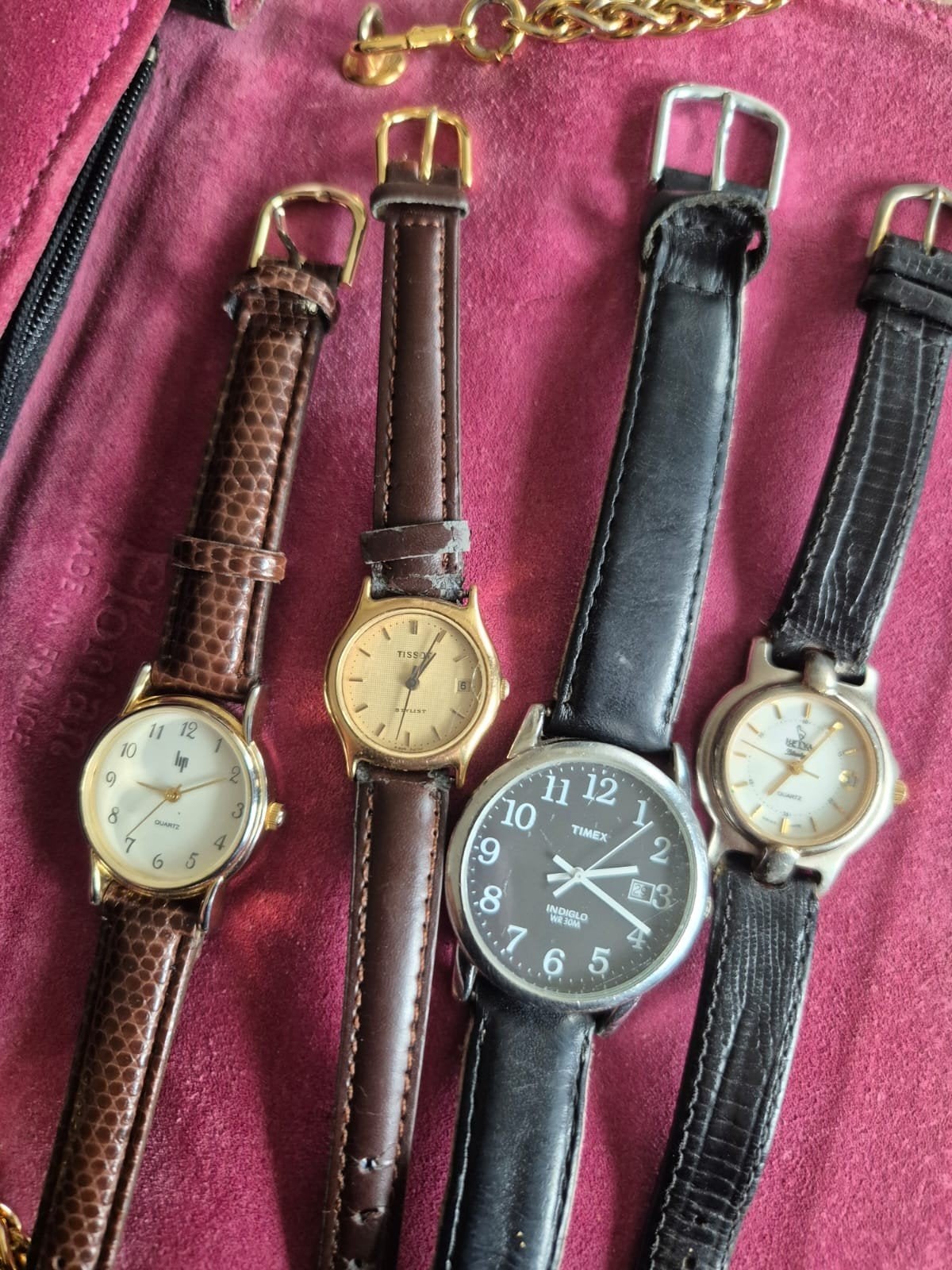 Lot van 4 vintage/retro horloges, Ophalen of Verzenden