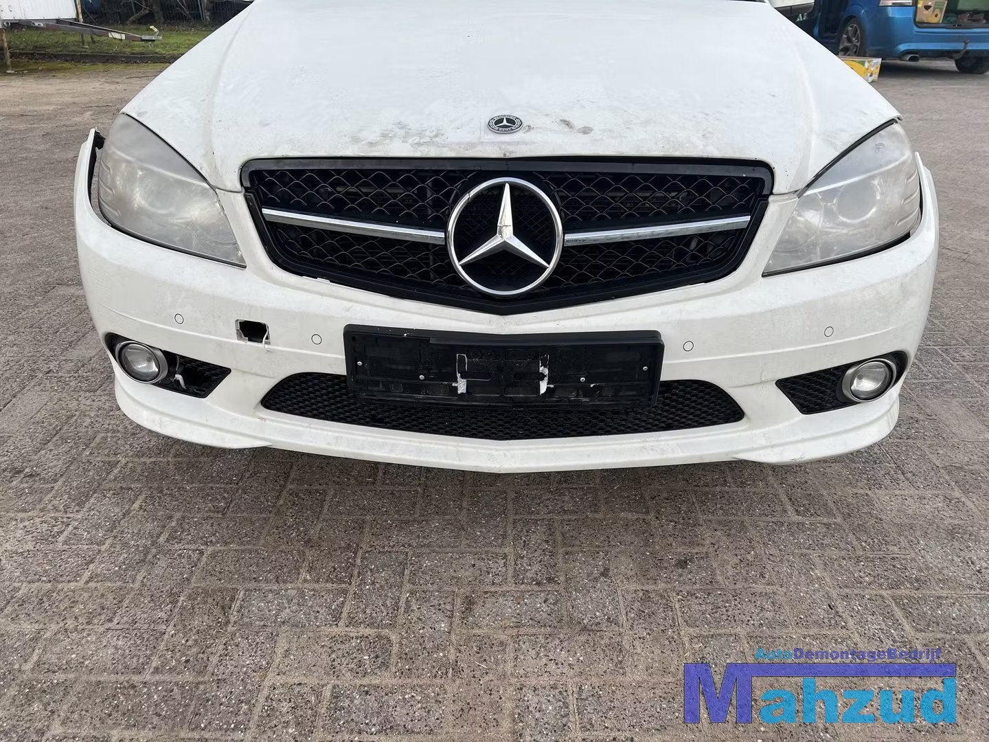 MERCEDES C KLASSE W204 WIT 650 Voorbumper 2007-2011, Gebruikt, Mercedes-Benz AG, Voor, Mercedes-Benz