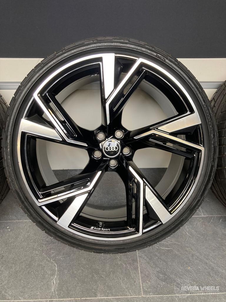 22” originele Audi RS6 C8 velgen + demo banden 5x112 TPMS, Auto-onderdelen, Gebruikt, -, 285 mm, -