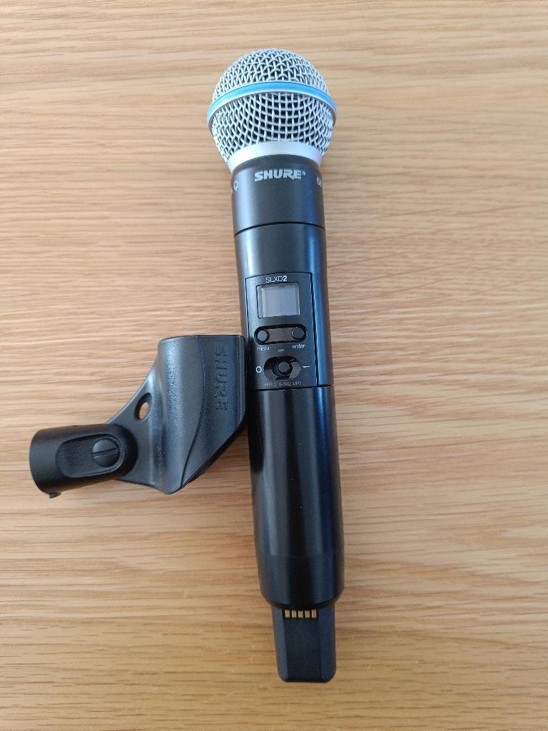 Shure SLXD2/Beta58 H56, Enlèvement ou Envoi, Comme neuf, Micro chant, Sans fil