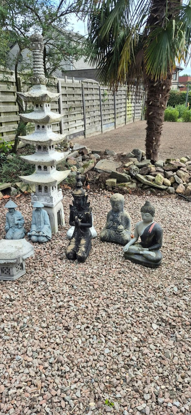 boeddah beelden, tuin decoratie, Tuin en Terras, Ophalen, Gebruikt, Steen, Boeddhabeeld