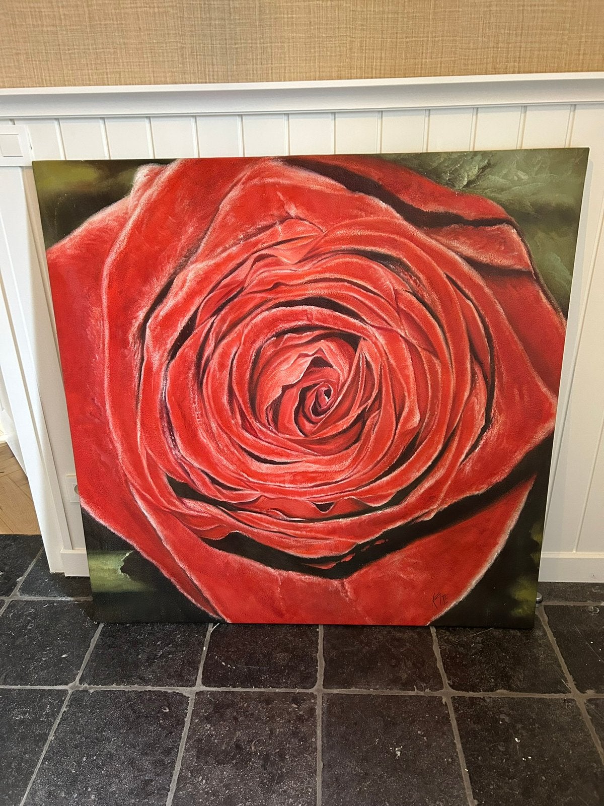 Schilderij op doek, Ophalen