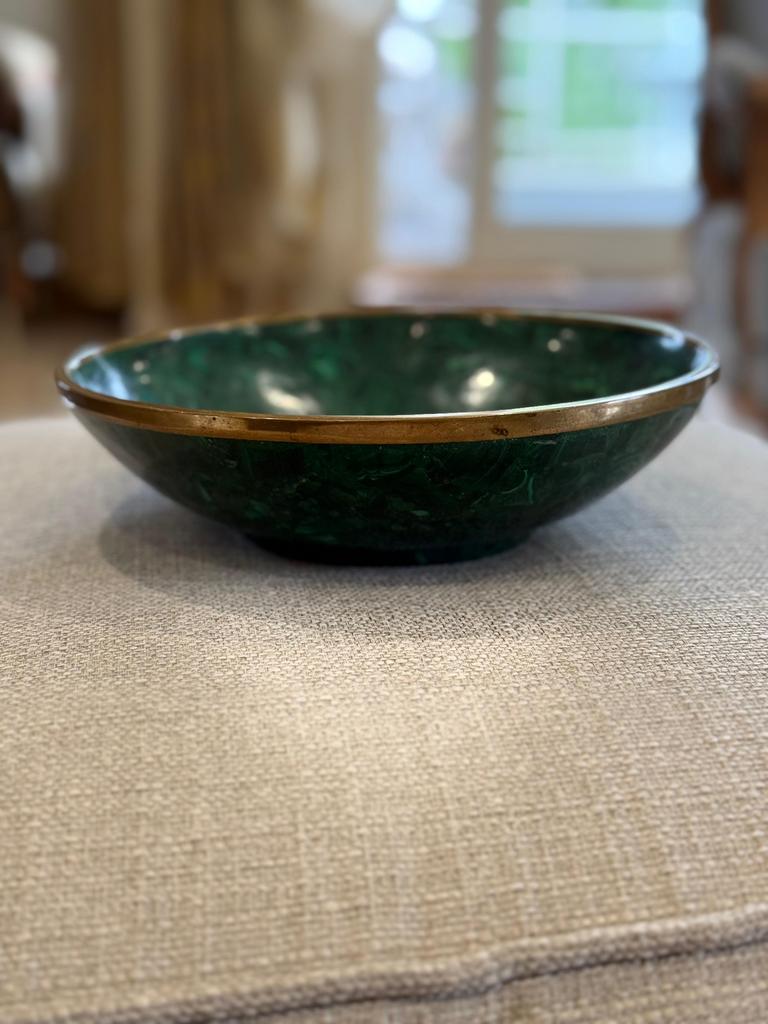 Plat en malachite, Antiquités & Art, Enlèvement ou Envoi