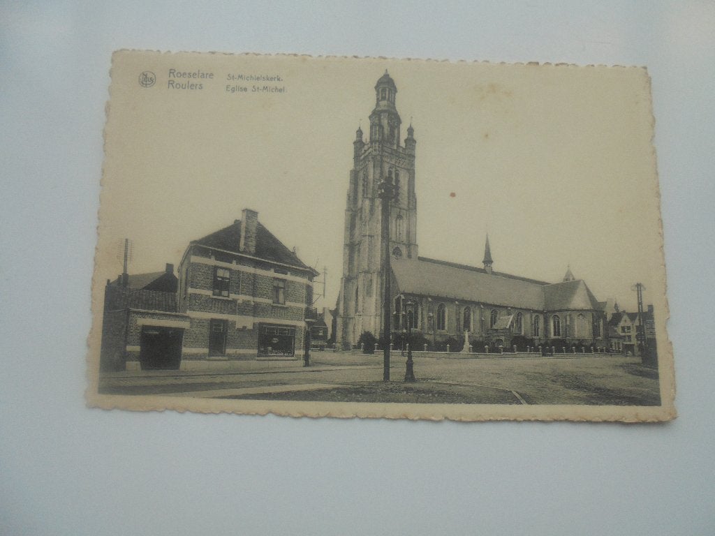 roeselare- de kerk, Verzenden, 1940 tot 1960, Ongelopen, West-Vlaanderen