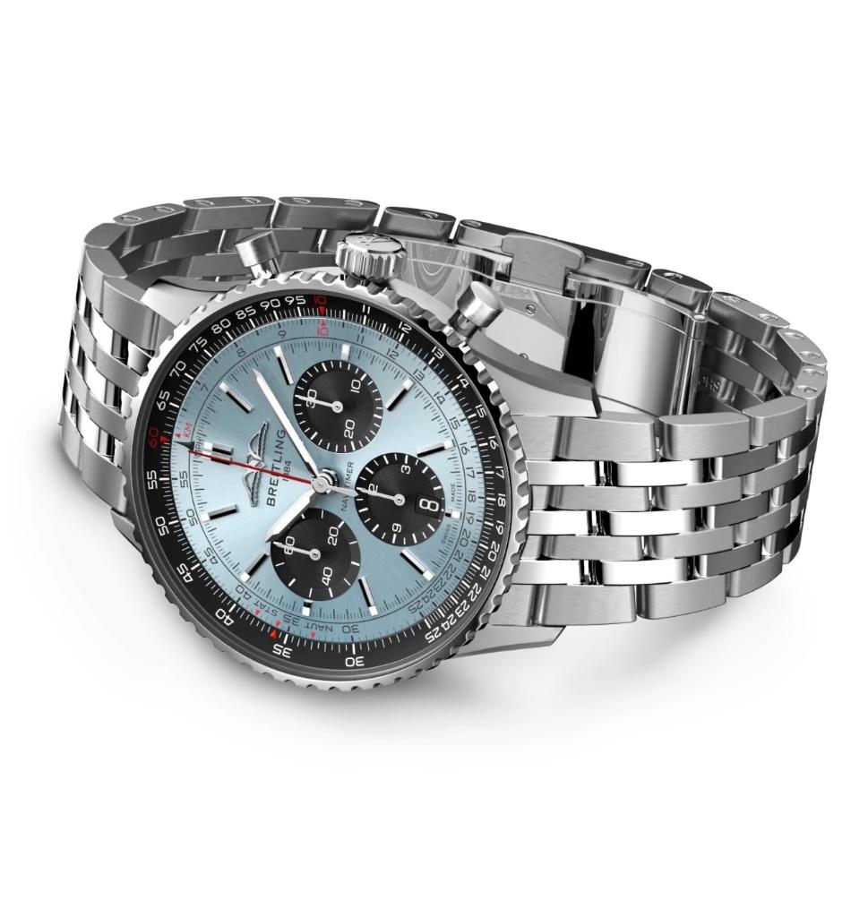 Breitling NAVITIMER Ice Blue B01 chrono 43 NEUVE, Breitling, Acier, Enlèvement, Acier