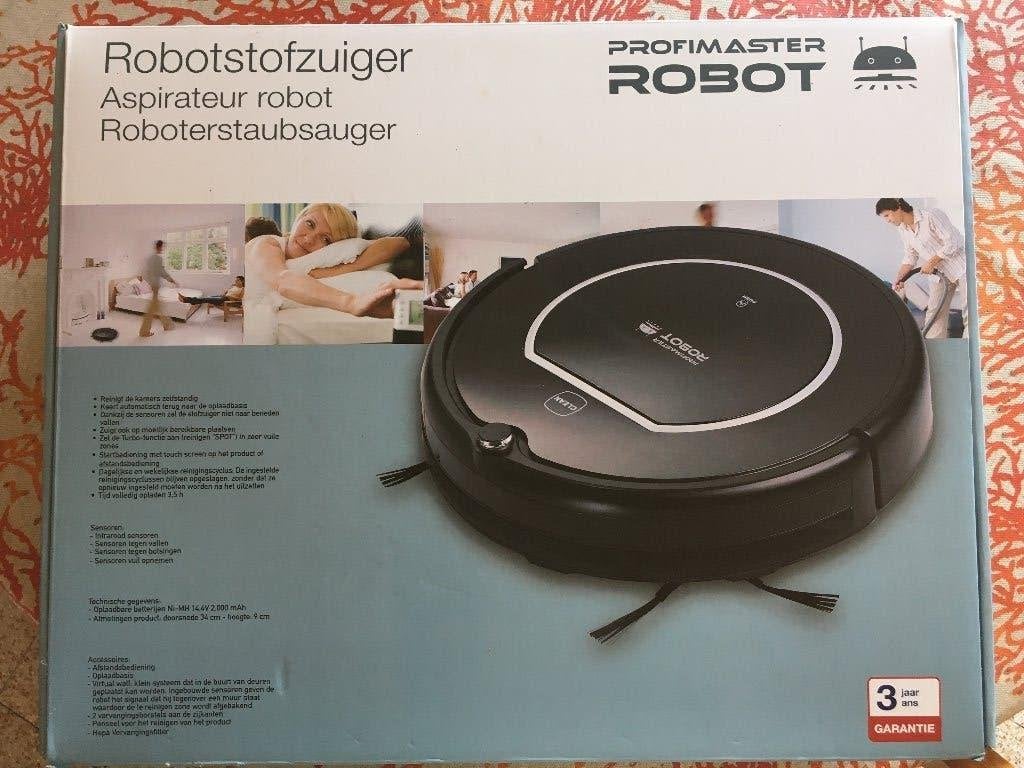Aspirateur robot Profimaster – NEUF (Jamais utilisé), Elektronische apparatuur, Stofzuigers, Ophalen, Overige merken, Nieuw, Stille werking
