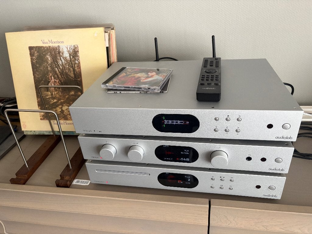 High-end Audiolab 7000 Set | 7000A, 7000CDT, 7000N zilver, Ophalen, Zo goed als nieuw, Overige merken, Losse componenten