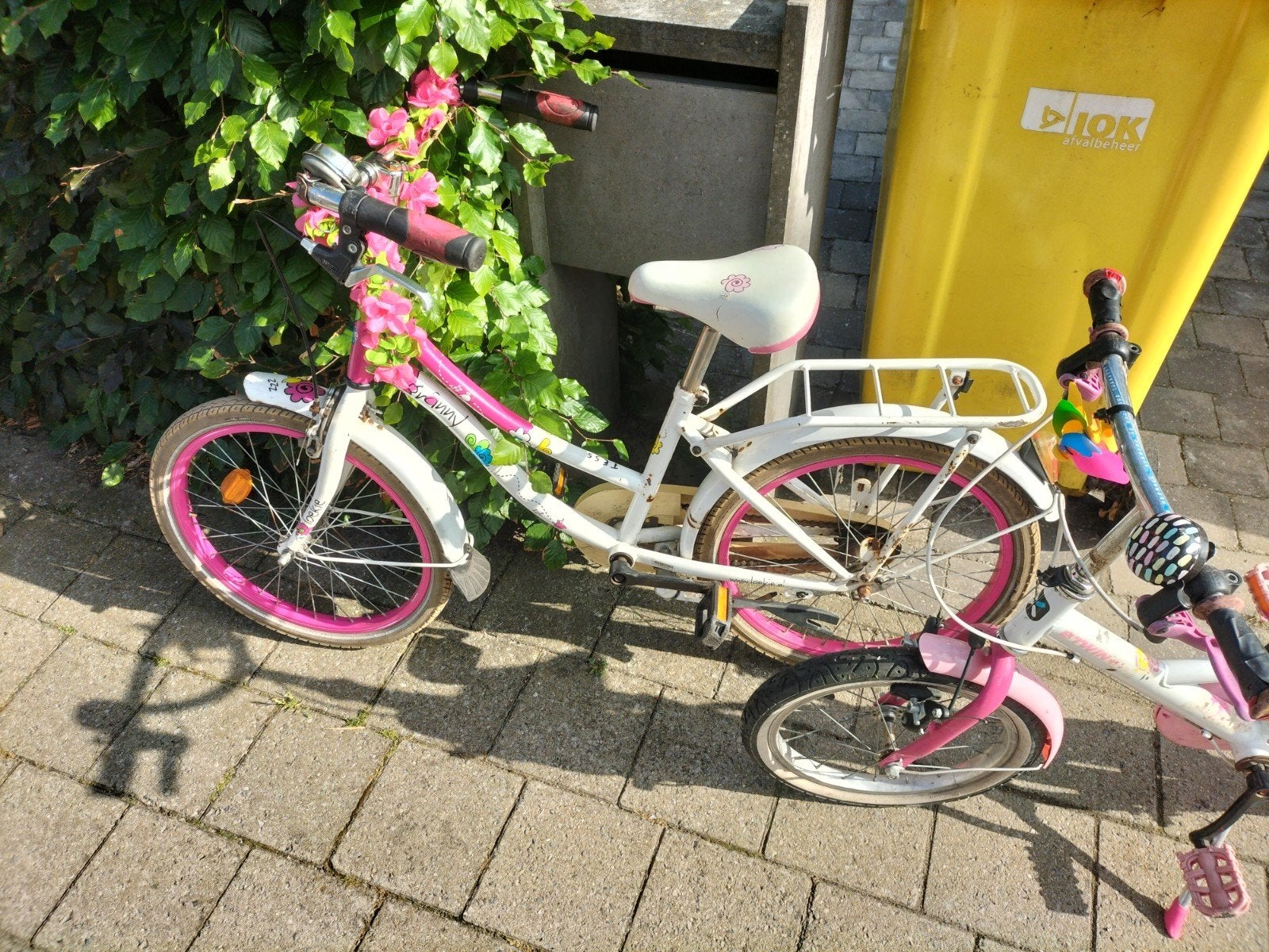 Kinderfietsje voor meisjes, Ophalen