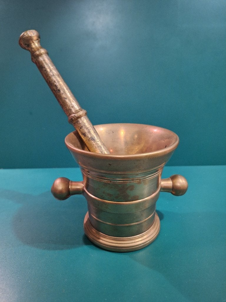 Bronzen vijzel., Antiek en Kunst, Ophalen, Brons