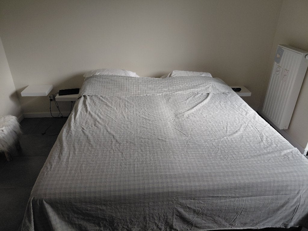 Bed Auping elek. verstelbaar 180 x 200, Gris, Modern, tijdloos, Comme neuf, Enlèvement