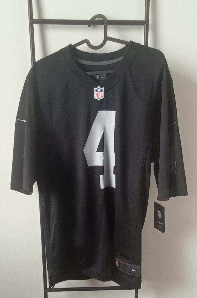 Maillot de la NFL - Derek Carr, Las Vegas Raiders, numéro 4, Enlèvement ou Envoi, Taille 46 (S) ou plus petite
