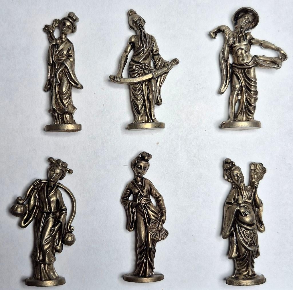 Metal série complère Figuren aus chinesischen Sagen Messing, Enlèvement ou Envoi, Utilisé, Autres types