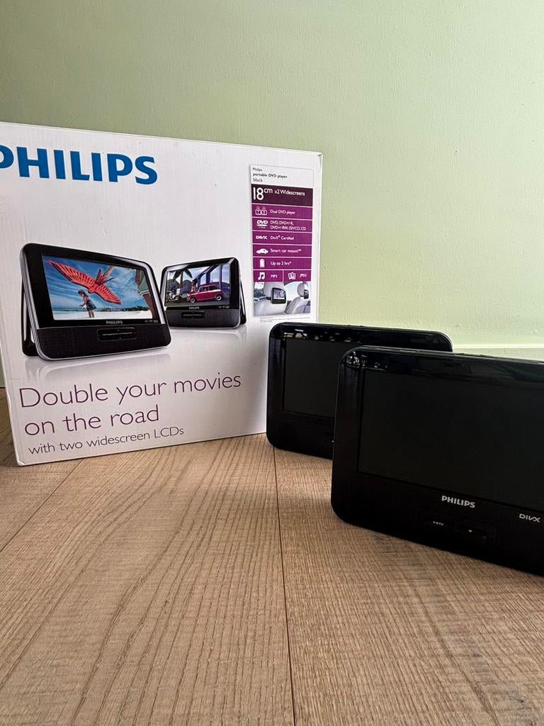 Philips draagbare DVD speler DUO, Ophalen, Zo goed als nieuw, Philips